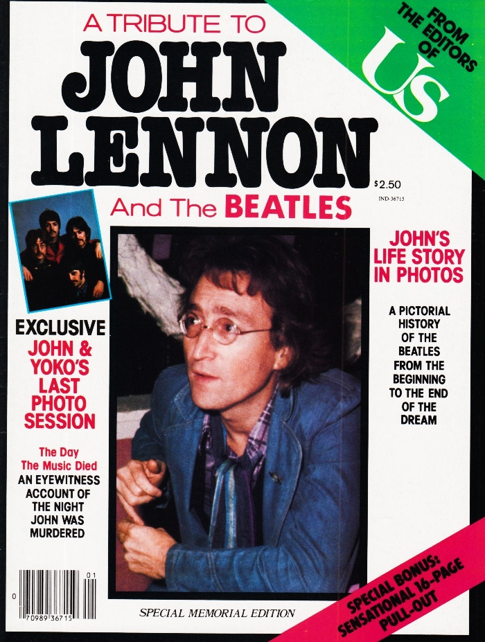 Us Weekly Magazine 1980 A Tribute To John Lennon And The Beatles. Includes 16 Page Pull Out Section
