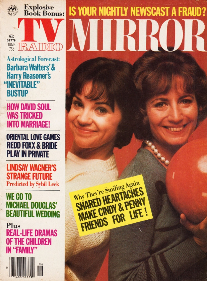 TV Radio Mirror Magazine June 1977 Laverne & Shirley Penny Marshall Cindy Williams, David Soul, Lindsay Wagner (#3)
