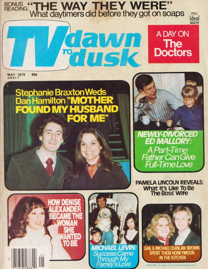 TV Dawn To Dusk Magazine May 1976 The Doctors, Denise Alexander, Stephanie Braxton, Ed Mallory
