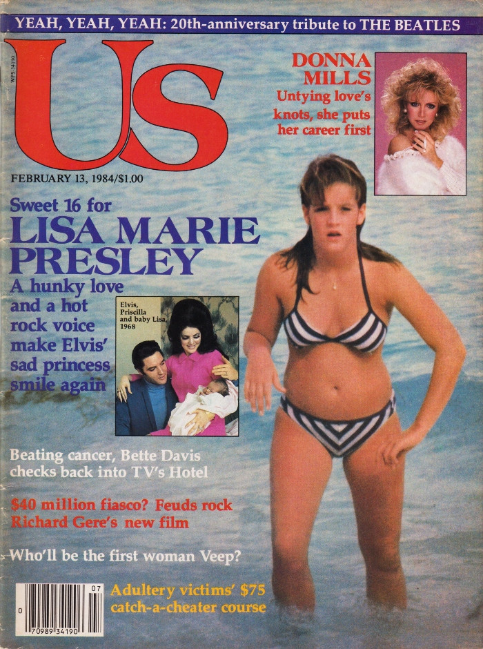 Us Weekly Magazine February 13, 1984 Lisa Marie Presley Elvis, 20th Beatles Anniversary, Donna Mills (#2)
