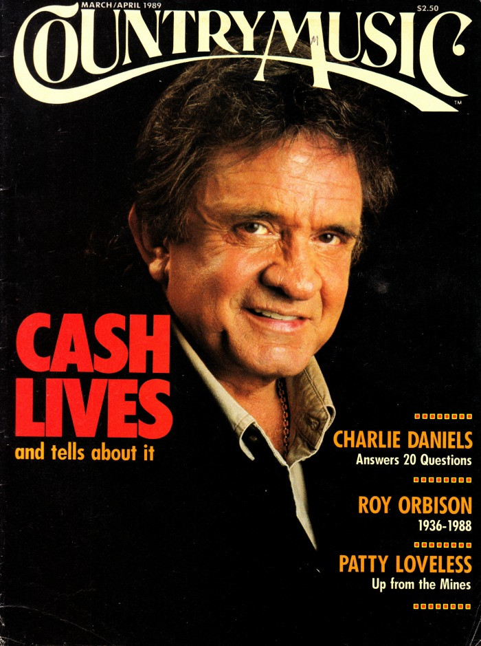 Country Music Magazine March April 1989 Johnny Cash, Roy Orbison, Patty Loveless, Charlie Daniels
