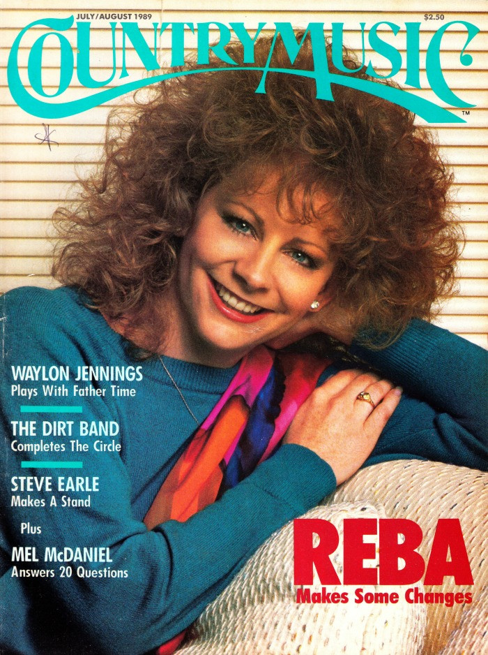 Country Music Magazine July August 1989 Reba McEntire Cover, Waylon Jennings, The Dirt Band, Steve Earle
