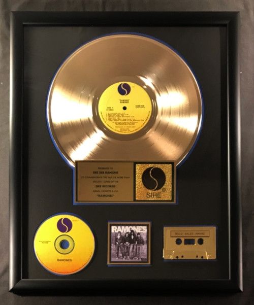 The Ramones Debut LP Cassette CD Gold Non RIAA Record Award Sire Records