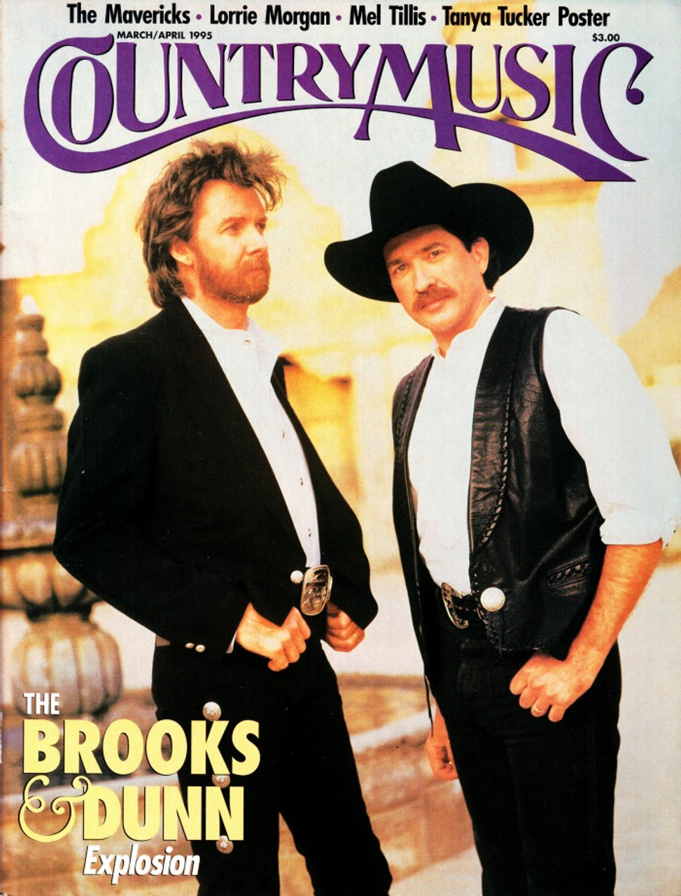 Country Music Magazine March April 1995 Brooks & Dunn, Lorrie Morgan, Tanya Tucker Poster
