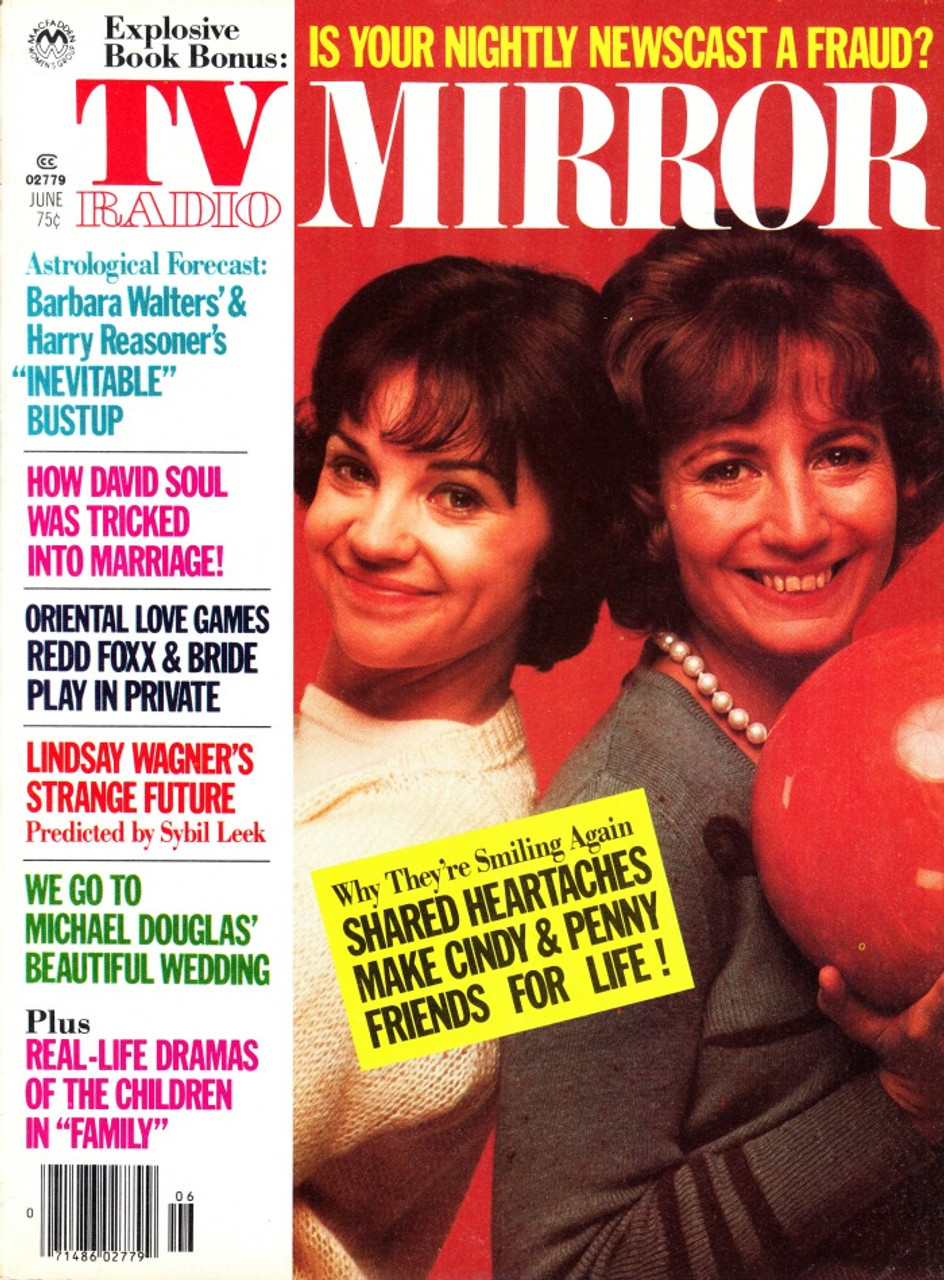 TV Radio Mirror Magazine June 1977 Laverne & Shirley Penny Marshall Cindy Williams, David Soul

