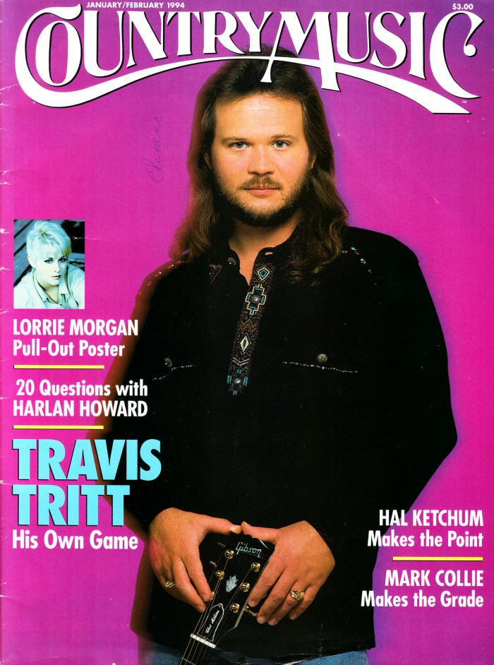 Country Music Magazine January February 1994 Travis Tritt, Lorrie Morgan Pull Out Poster, Mark Collie, Hall Ketchum

