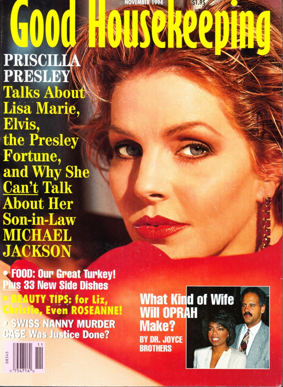 Good Housekeeping Magazine November 1994 Priscilla Presley On Lisa Marie, Elvis, Michael Jackson
