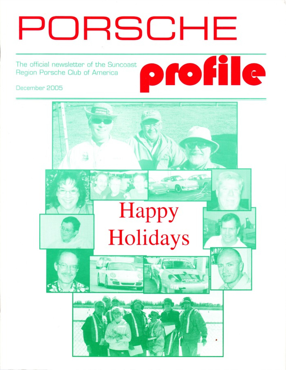 Porsche Profile Club Of America Magazine December 2005 Happy Holidays Christmas Issue
