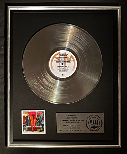 .38 Special Wild-Eyed Southern Boys LP Platinum RIAA Record A&M Records 
