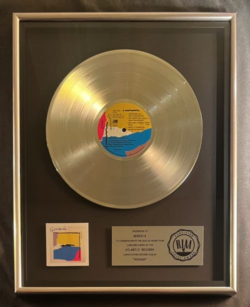 Genesis Abacab LP Platinum RIAA Record Award Atlantic Records To Genesis
