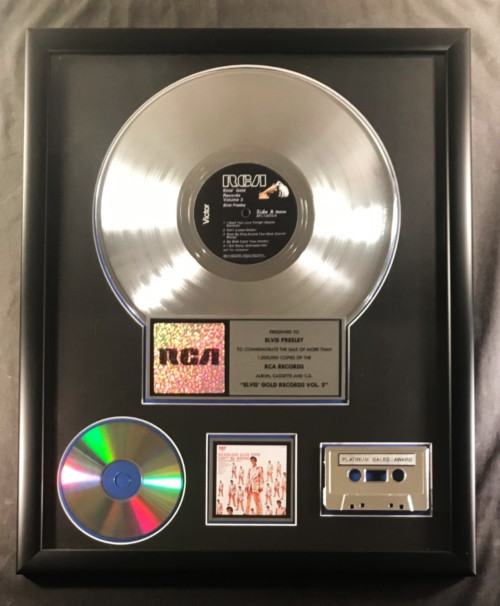 Elvis Presley Elvis' Gold Records Volume 2 LP Cassette CD Platinum Non RIAA Record Award