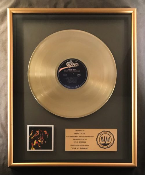 Cheap Trick Live At Budokan LP Gold RIAA Record Award Epic Records 