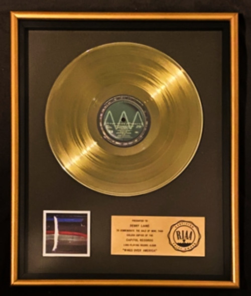 Paul McCartney & Wings Over America LP Gold RIAA Record Award Capitol Records