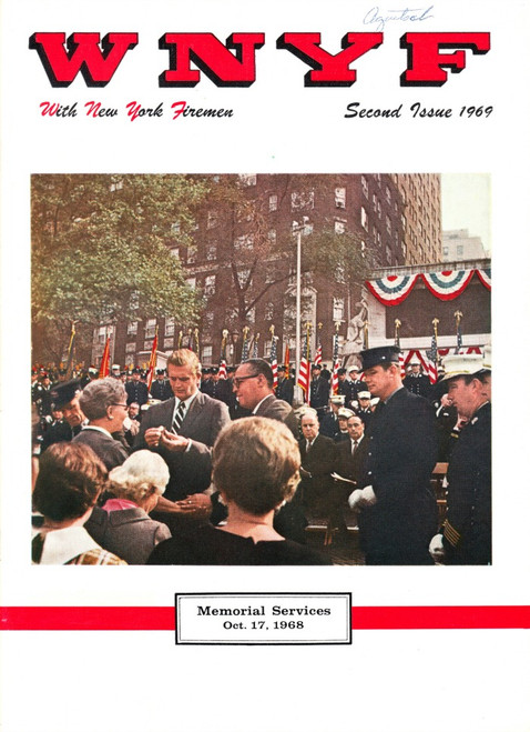 WNYF Magazine Volume 30 #2 Second Issue 1969, FDNY Memorial Issue 10-17-68, Water Towers, Fireman Priest, A Manhole Fire
