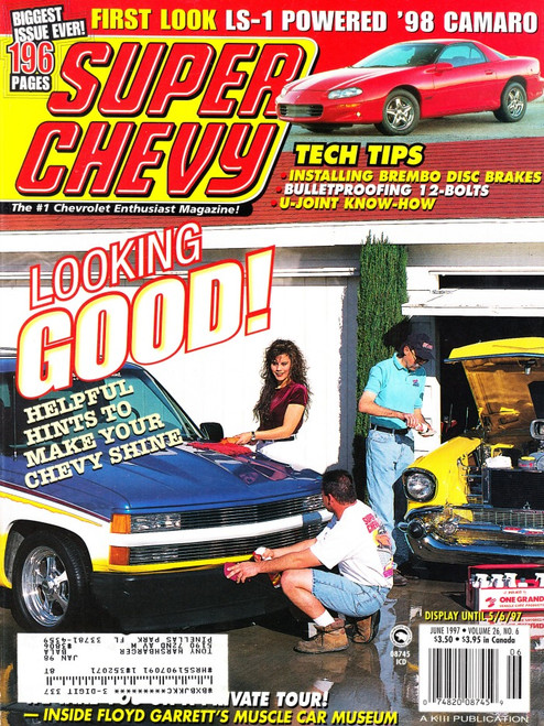 Super Chevy Magazine June 1997 LS-1 Powered '98 Camaro, Floyd Garrett Museum
