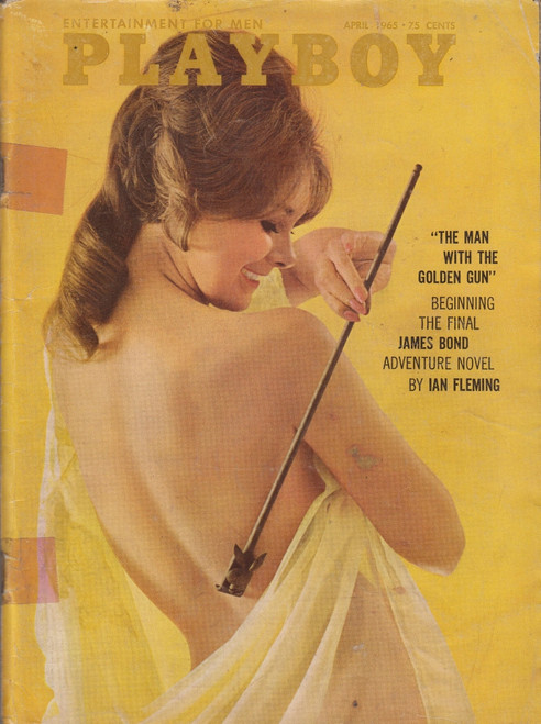 Playboy Magazine April 1965 Covergirl Lannie Balcom, Playmate Sue Williams, Ian Fleming James Bond The Man With The Golden Gun (#4)
