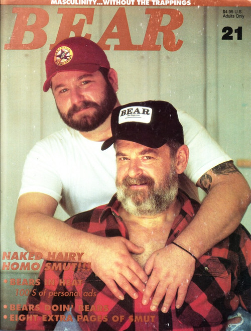Bear Magazine #21 1992 Gay, Naked Hairy Homo Smut, Bears In Heat, Mark Sessions
