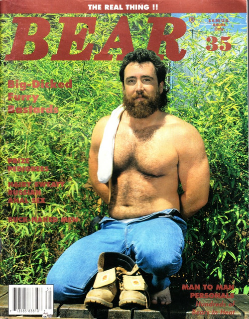 Bear Magazine #35 December 1995 Gay, Big Dicked Furry Bastards, Mike, Buster
