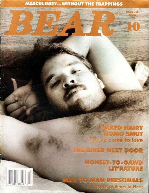 Bear Magazine #40 October 1996 Gay, Naked Hairy Homo Smut, The Biker Next Door (#1)
