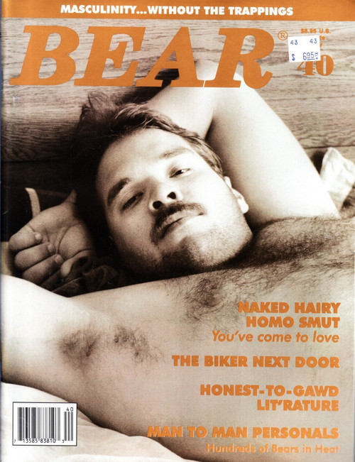 Bear Magazine #40 October 1996 Gay, Naked Hairy Homo Smut, The Biker Next Door (#3)
