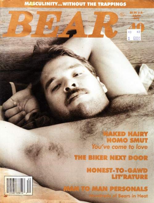 Bear Magazine #40 October 1996 Gay, Naked Hairy Homo Smut, The Biker Next Door (#4)
