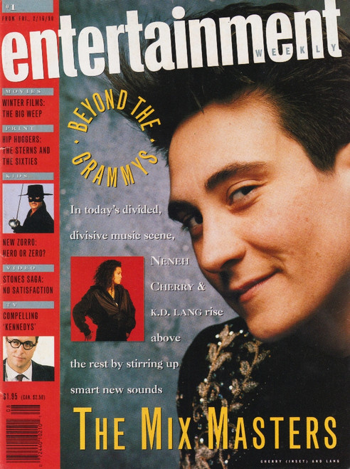 Entertainment Weekly Magazine #1 February 16 1990 K.D. Lang, Neneh Cherry, Rolling Stones
