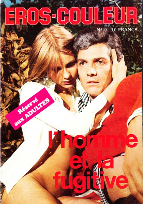 Eros-Couleur Magazine #9 1970's 5.5" X 8" Digest Size, All French Issue
