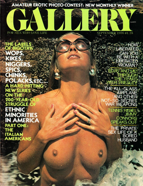 Gallery Magazine September 1976 Covergirl Shannon Johnston, Audrey Pearler, Liberated Woman, Elvis Presley & Me
