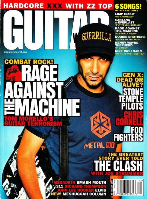 Guitar World Magazine December 1999 Rage Against The Machine, Clash, ZZ Top, Foo Fighters, Stone Temple Pilots
