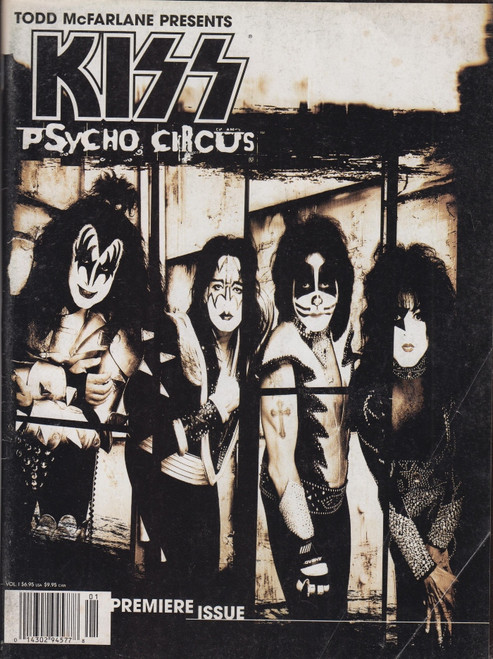 Todd McFarlane Presents KISS Pyscho Circus Premier Issue Comic Book 8 x 11 10 1998 First Printing  Ads Newstand (#5)
