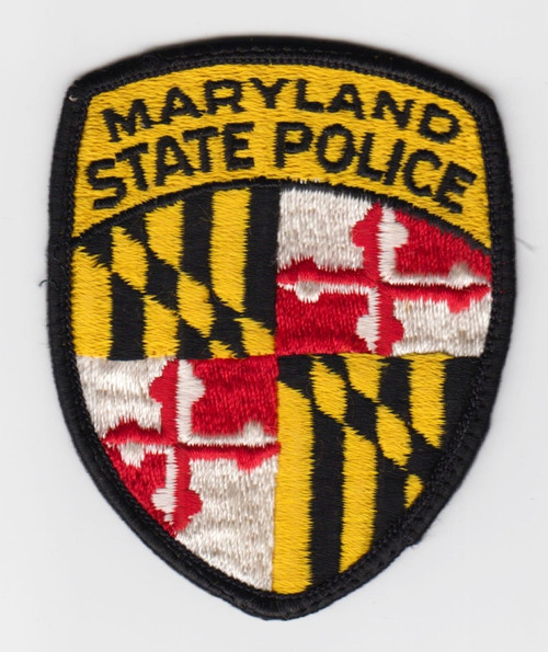 Maryland State Police Patch Unused 3" X 3.5" 
