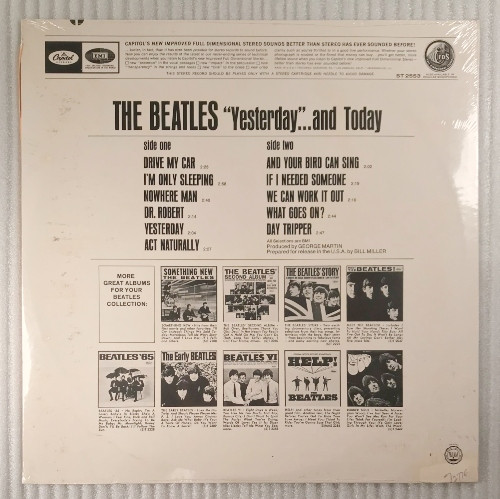 The Beatles Yesterday And Today Vinyl LP Capitol ST 2553 Sealed 2nd State Butcher Cover