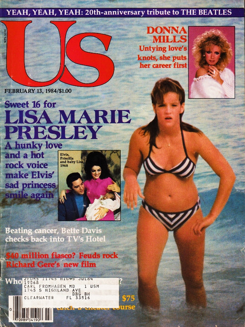 Us Weekly Magazine February 13, 1984 Lisa Marie Presley Elvis, 20th Beatles Anniversary, Donna Mills (#3)

