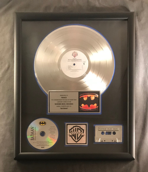 Prince Batman Soundtrack LP Cassette CD Platinum Non RIAA Record Award Warner Brothers