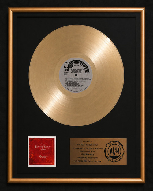 Partridge Family The Partridge Family Album LP Gold RIAA Record Award Bell Records David Cassidy
