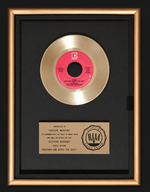 Queen Another One Bites The Dust 45 Gold RIAA Record Award Elektra Records
