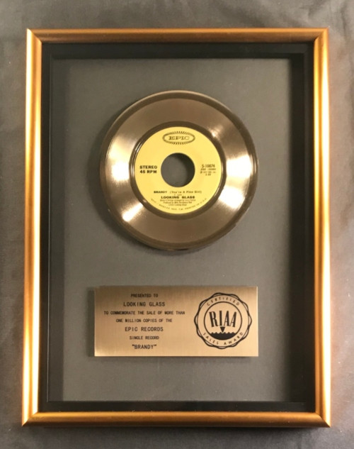 Looking Glass Brandy (You're A Fine Girl) 45 Gold RIAA Record Award Epic Records