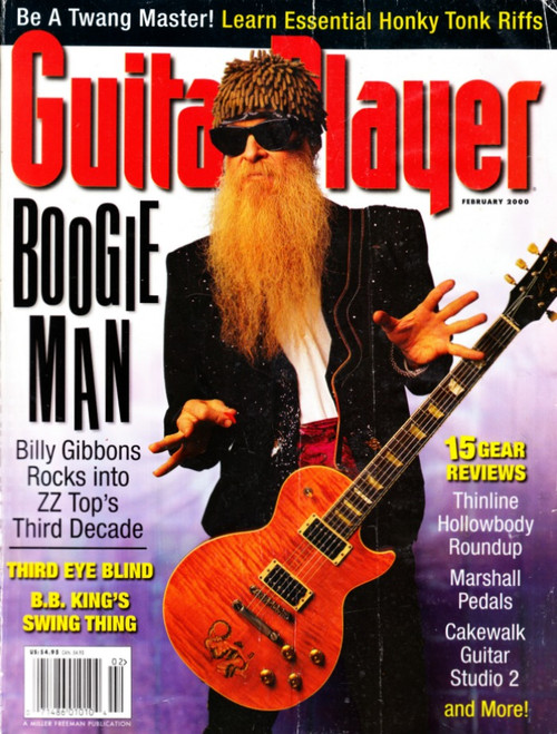 Guitar Player Magazine February 2000 Billy Gibbons, ZZ Top, Third Eye Blind, B.B. King, Cakewalk Guitar Studio 2 (#2)

