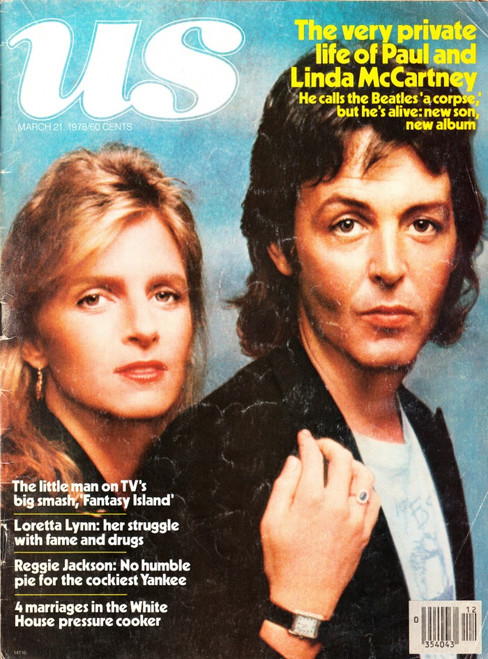 Us Weekly Magazine March 21 1978, Paul McCartney & Linda, Loretta Lynn, Reggie Jackson, Fantasy Island
