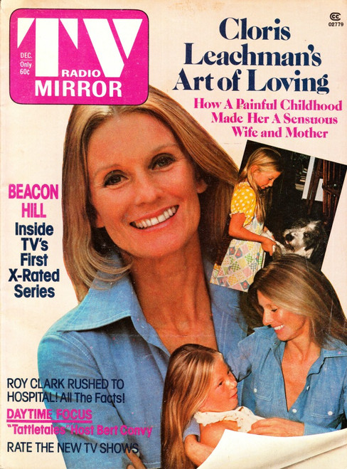 TV Radio Mirror Magazine December 1975 Cloris Leachman, Beacon Hill, Roy Clark, Daytime Focus
