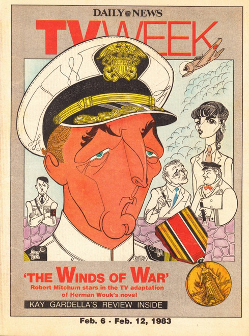 Daily News TV Week Magazine February 6, 1983 The Winds Of War Robert Mitchum, New York City Guide
