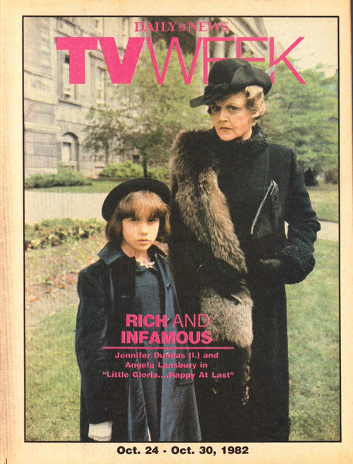 Daily News TV Week Magazine October 24, 1982 Little Gloria Movie, Angela Lansbury, New York City Guide
