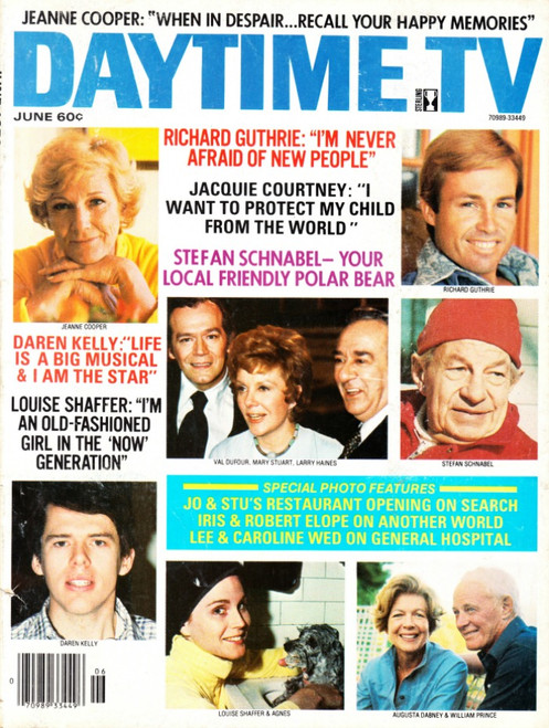 Daytime TV Magazine June 1976 Jeanne Cooper, Richard Guthrie, Daren Kelly, William Prince
