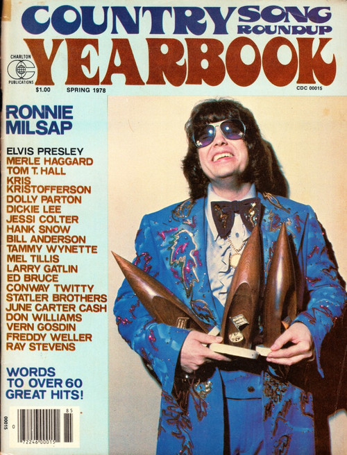 Country Song Roundup Yearbook Magazine Spring 1978 Ronnie Milsap, Elvis Presley, Dolly Parton
