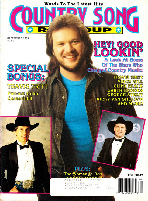 Country Song Roundup Magazine September 1991 Travis Tritt, George Strait, Garth Brooks, Lorrie Morgan
