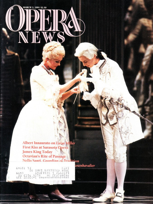 Opera News Magazine March 2, 1991 Luisa Miller, Der Rosenkavalier Barbara Bonney
