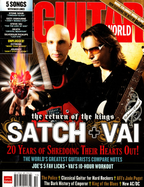 Guitar World Magazine October 2007 Joe Satriani Steve Vai, The Police, AC/DC, Emperor, Jade Puget (#1)
