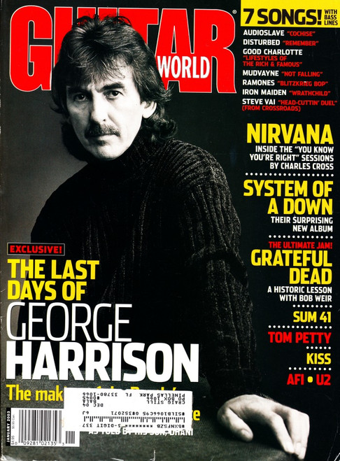 Guitar World Magazine January 2003 George Harrison Dhani,  Nirvana, KISS, U2, Tom Petty, AFI, Sum 41 (#1)
