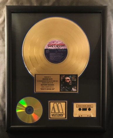 Marvin Gaye What's Going On LP Cassette CD Gold Non RIAA Record Award ...