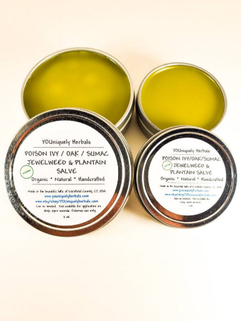 Jewelweed and Plantain Salve for Poison Ivy, Oak, Sumac Jewelweed and Plantain Salve for Poison Ivy, Oak, Sumac